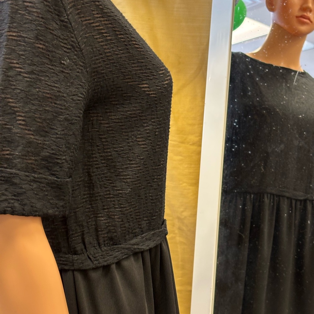 Zara Elegant‎ Black Long Sleeve Dress - Picture 2 of 6